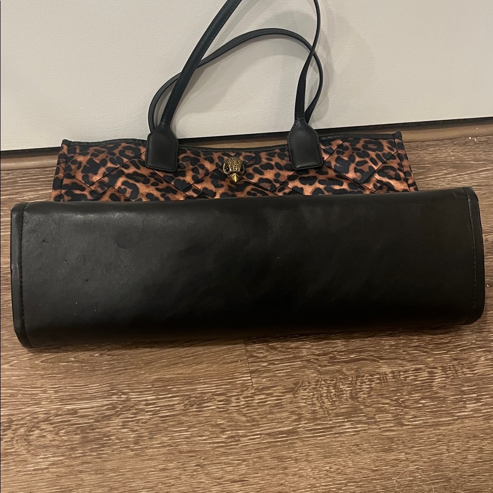 Kurt Geiger Leopard Print Quilted Tote with Black Trim - Picture 10 of 14